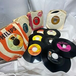 Vintage Misc Lot of 11 7" 45 RMP Vinyl Records